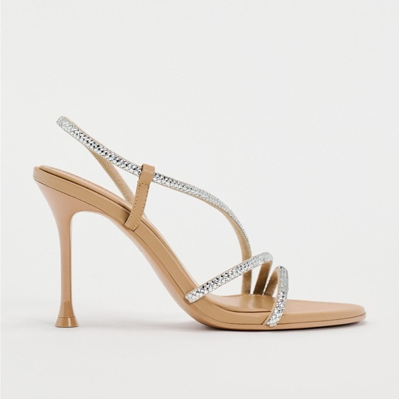 Zara limited edition rhinestone strap heels - Picture 2 of 6